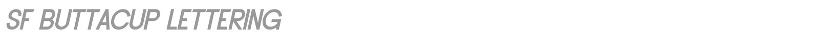 SF Buttacup font preview
